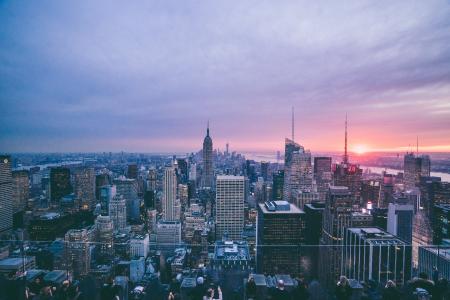 新增功能, 纽约, 城市, 照片, 日出, 城市, 城市景观
