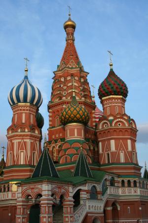 大教堂, 俄罗斯东正教, 建筑, 洋葱圆顶炮楼, 九教堂结合, 俄罗斯, 蓝蓝的天空