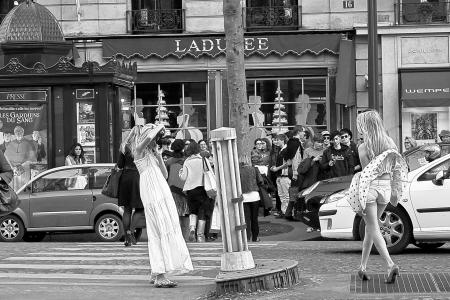 玛丽莲梦露, 拍照, 模型, 裙子, 风, 巴黎, 切断交通