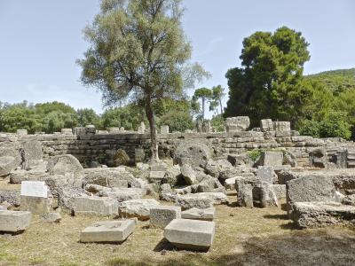 废墟, 奥林匹亚, 古代, 希腊, 纪念碑, 著名, 遗产