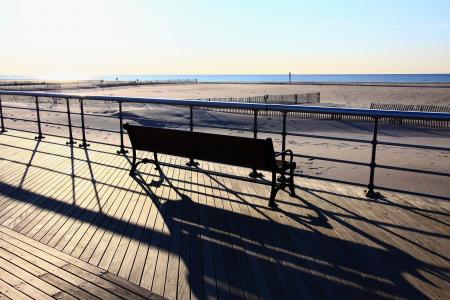 海滩, 黎明, 黎明, 日出, 海洋, 浮桥, 板凳