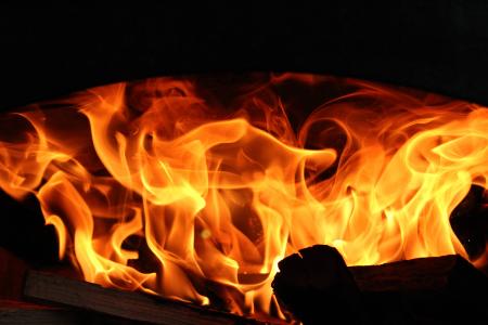 消防, 海思那里, 壁炉, 舒适的, 热, 火焰