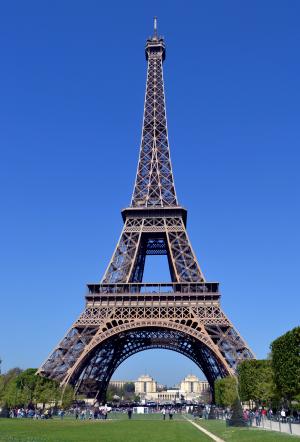 巴黎, 法国, 春天, 美, 埃菲尔铁塔, 假期, 树