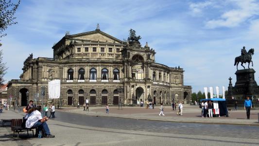 忠诚歌剧, 建设, 从历史上看, 德累斯顿, 旧城, 访问, 旅游景点