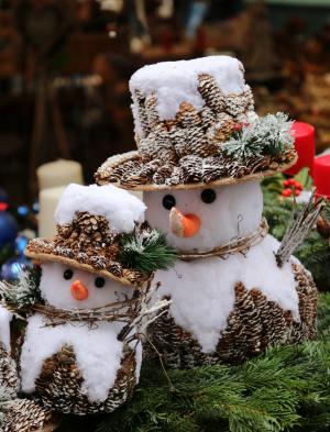 堆雪人, 纽伦堡, 圣诞市场, 圣诞节, 圣诞装饰品, 冬天, 装饰