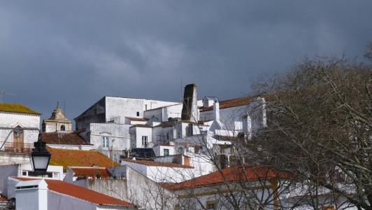 葡萄牙, 埃武拉, 旧城, 建筑, 云彩