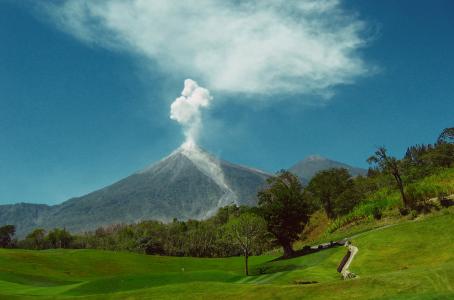 爆炸, 危地马拉, 山, 自然, 吸烟, 火山, 户外