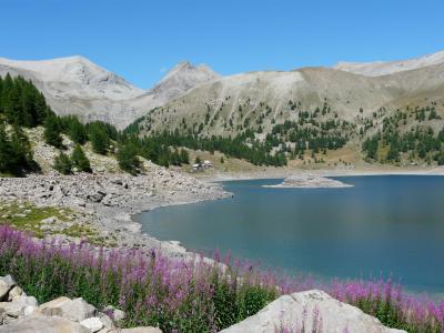 allos 湖, 山, 徒步旅行, 自然, 景观, 阿尔卑斯山, mercantour