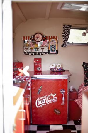 可口可乐, rv, 冰箱, 年份, 汽车, 经典, 汽车