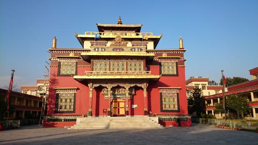 修道院, 加德满都, shechen tennyi dargyeling, 尼泊尔, 西藏, 佛教, 宁玛