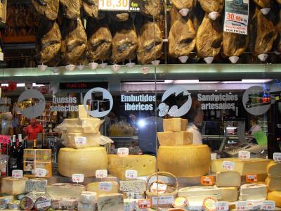 香肠, 奶酪, 西班牙, 商店, 食品, 市场, 存储