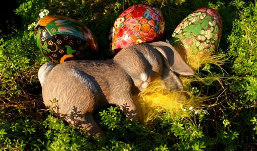 复活节, 复活节兔子, 野兔, 小兔子, 兔子, 多彩, 复活节装饰