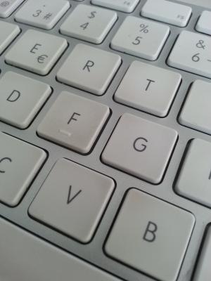 键盘, 白色, 苹果, 银, 业务发言, 桌面, 设计