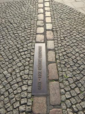 柏林, 墙上, 具有里程碑意义, 历史, 砖, 东西方边界