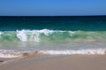 波, 海滩, 蓝色, 水, 沙子, 海洋, 海