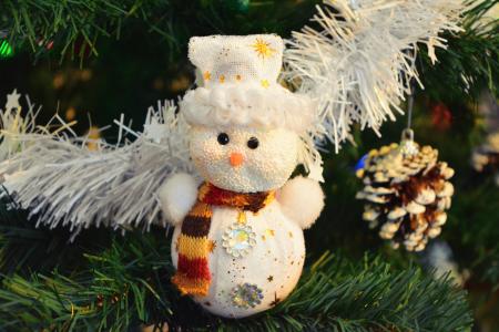 圣诞节, 布拉德, 人造圣诞树, 圣诞树, 庆祝, 雪人, 毛绒