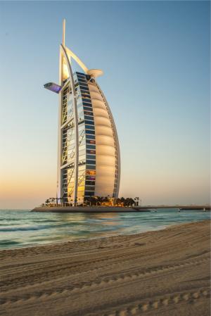 阿拉伯帆船, 迪拜, 酒店, 建筑, 海滩, 沙子, 海