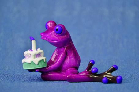 生日快乐, 生日, 青蛙, 问候, 贺卡, 有趣, 多彩