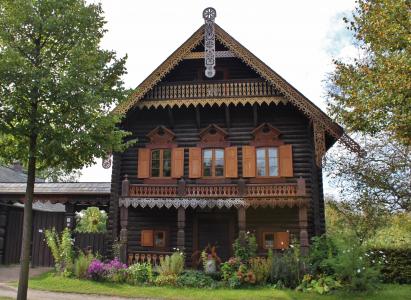 波茨坦, alexandrowka 俄国殖民地, 俄罗斯人的房子, 建筑, 从历史上看, 木材门面, 度假