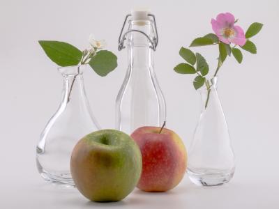 静物, 瓶, 花, 德科, 苹果, 水果