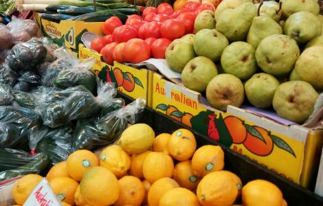水果, 市场, 市场摊位, 素食主义者