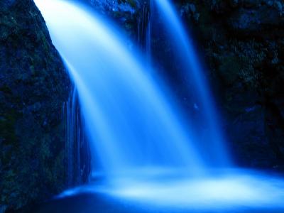 水, 瀑布, 河, 自然, 蓝色, 流