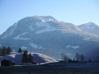 山脉, 自然, 坏 reuthe, 福拉尔贝格, 冬天, 雪, 家园