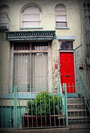 红门, 门, 红色, 入口, 房子, 首页, 建筑