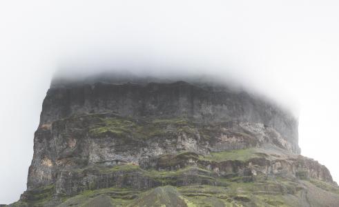 雾, 雾, 山, 自然, 悬崖, 岩石-对象