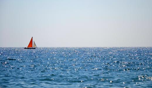 小船, 水, 黑海, 夏季, 旅行, 海, 自然