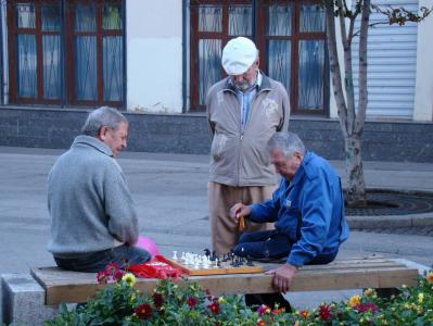游戏, 象棋, 男子, 年长的人, 年老时, 人, 高级成人