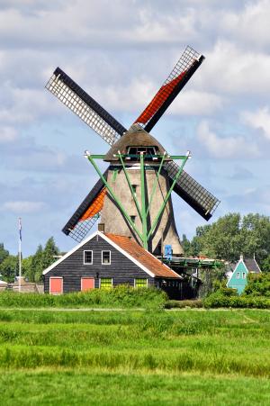 荷兰, 风车, zaanse schans