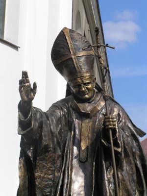 纪念碑, 教皇, 这座雕像, 的态度, 吉恩保罗 ii, 教皇约翰·保罗二世, 字段