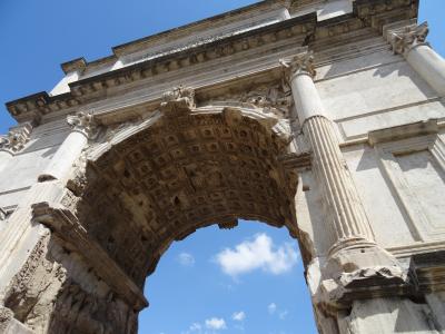 罗马, 罗马论坛, 凯旋门, 意大利, 电弧, 古遗址, 罗马寺庙