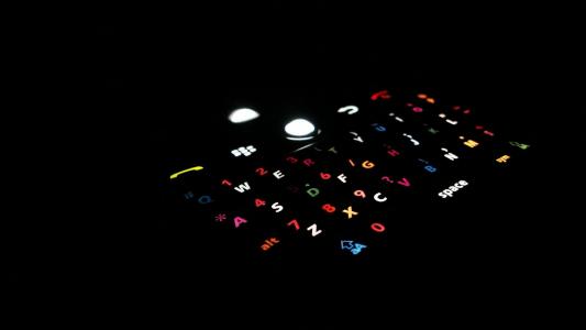 智能手机, 黑莓, 电话, 键盘, 色彩缤纷, diy, 球