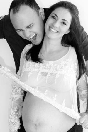 妇女, 怀孕, 怀孕, 对幸福的夫妻, 黑色和白色, 人, 微笑