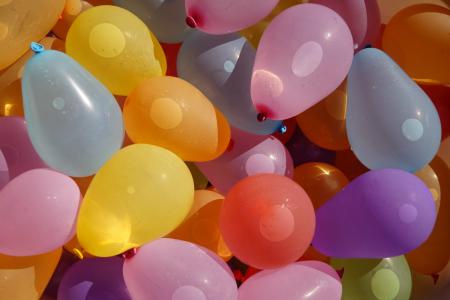 气球, 水炸弹, 颜色, 夏季, 孩子, 娱乐, 乐趣