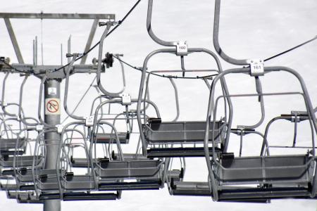 您可以乘坐缆车, 运输工具, 去, 坐, 冬天, 滑雪, 座位