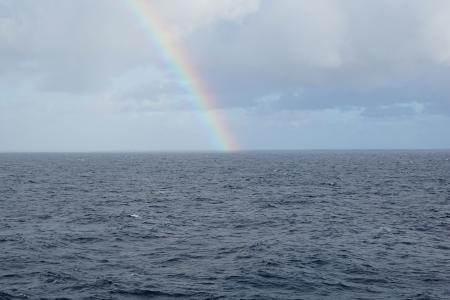 海, 海洋, 彩虹, 天空, 水
