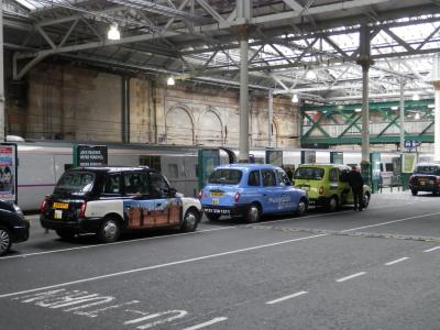 出租车, 车站, 爱丁堡, 苏格兰
