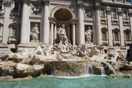 罗马, 意大利语, 喷泉, 罗姆人, 观光, 意大利, 雕塑