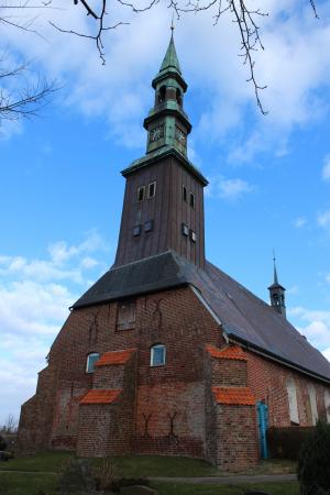 圣马格努斯 tating 教堂, 教会, 教会, eiderstedt, 建筑, 建设