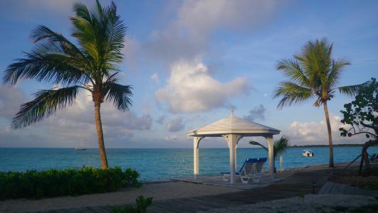 巴哈马, 热带, 加勒比海, 度假, 绿松石, 旅游, 度假村
