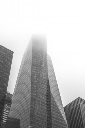 纽约, 纽约城, 建筑, 塔, 高层建筑, 建筑, 黑色和白色