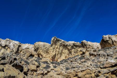 悬崖, 岩石, 天空, 云彩, 奇怪, 自然, 卡沃 greko
