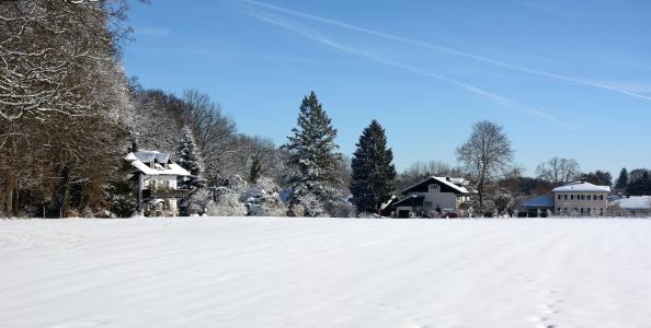 冬天, 雪, 景观, chiemgau, 巴伐利亚, 寒冷, 冬天的心情