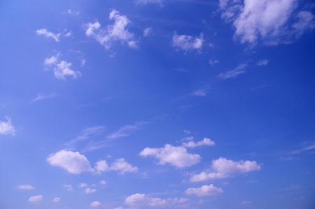 云彩, 天空, 蓝色, 多云, 夏季, 温暖, 光