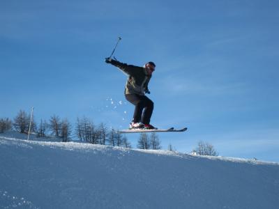 滑雪, 跳转, 雪, 塔, 骑, 体育, 冬天