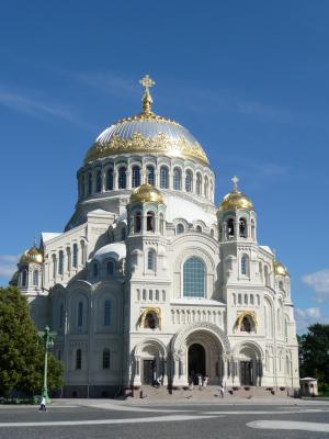 kronshtadt, 夏季, 大教堂, 历史, 彼得斯堡, 建筑, 建设
