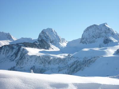 冬天, 山脉, 雪, 寒冷, 高山, gantrisch, 瑞士